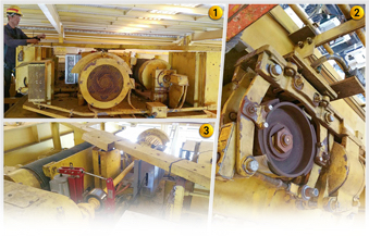 Image 1 to 3: Troubleshooting, repair & install of stacker crane hoist brake